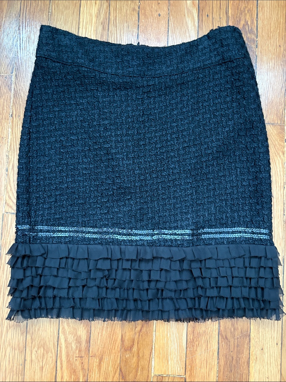 Rinascimento Mini Skirt with Fringe Trim